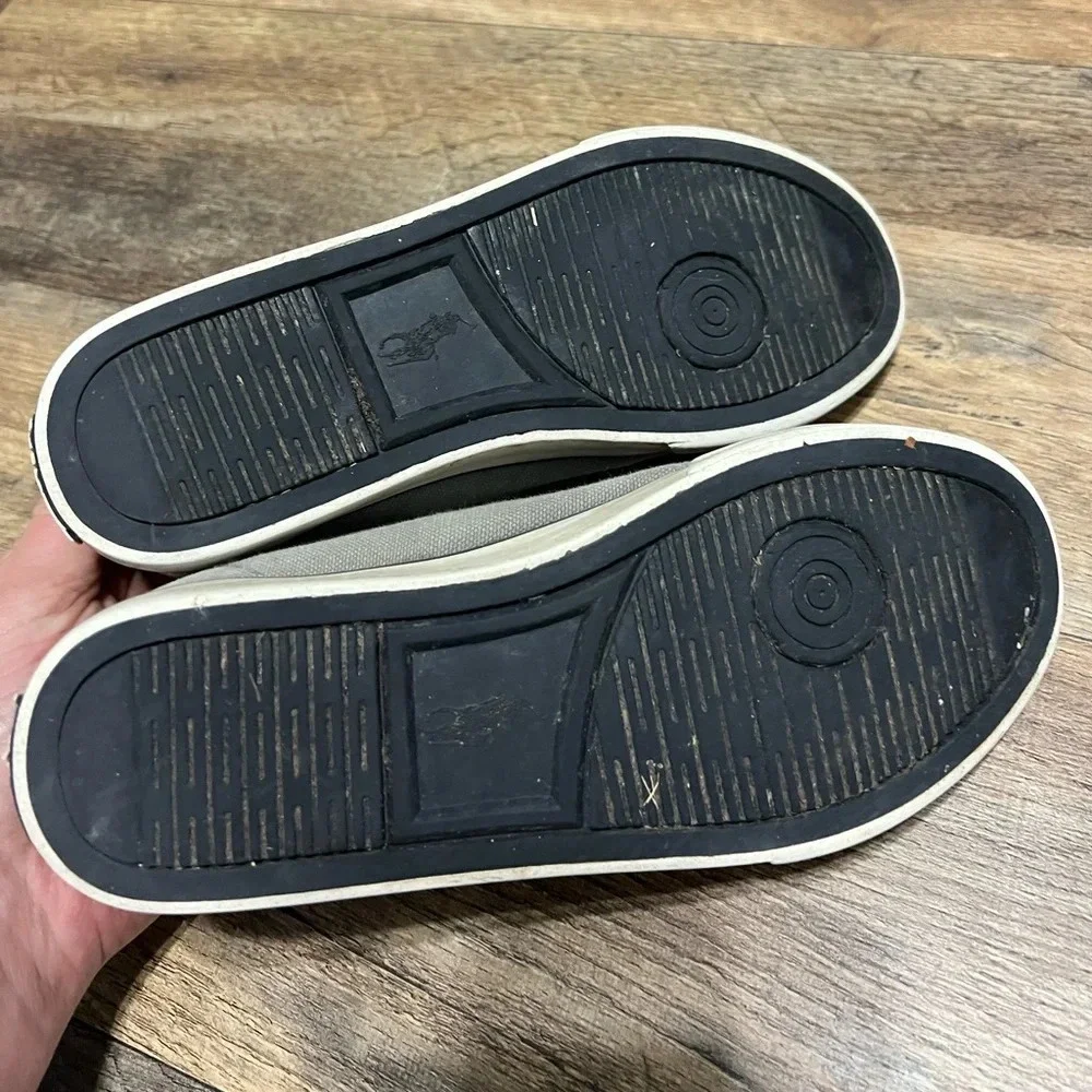 Ralph Lauren Polo Sneakers - Gray Canvas (Size 3 US)